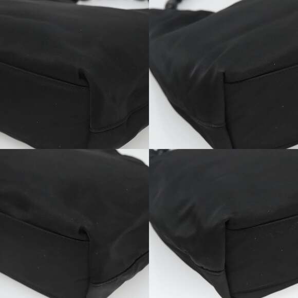 DIOR Maris Pearl Hand Bag Nylon Black Silver - Picture 10 of 12